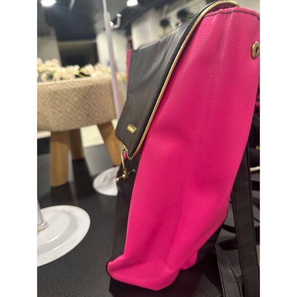 Juicy Couture Pink & Black Backpack With Logo Lining & Gold Accents - Picture 5 of 10
